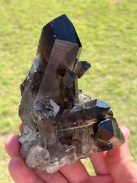 Image 2 of Smoky Quartz Crystal Points Cluster | Brazil #2970
