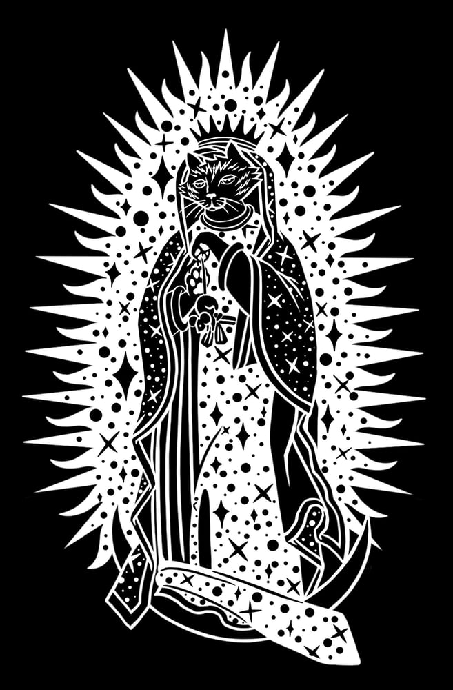 Image of Our Lady Talia, in black