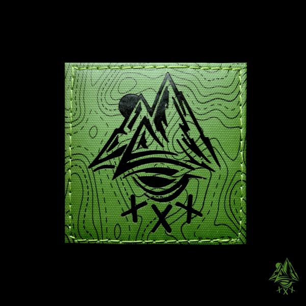 Image of “Green Topo” Mountain Laser Cut