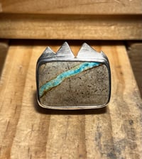 Image 1 of Roysten Ribbon Turquoise Mountain Ring