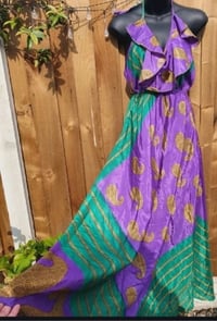 Image 1 of Bianca Frill maxi dress Purple