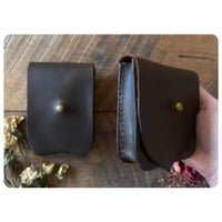 Image 3 of Matte Dark Brown Belt Bags