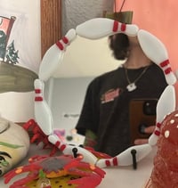 Image 2 of Fused glass bowling pin mirror