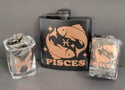 Pisces Zodiac Flask Set – Rose Gold Edition