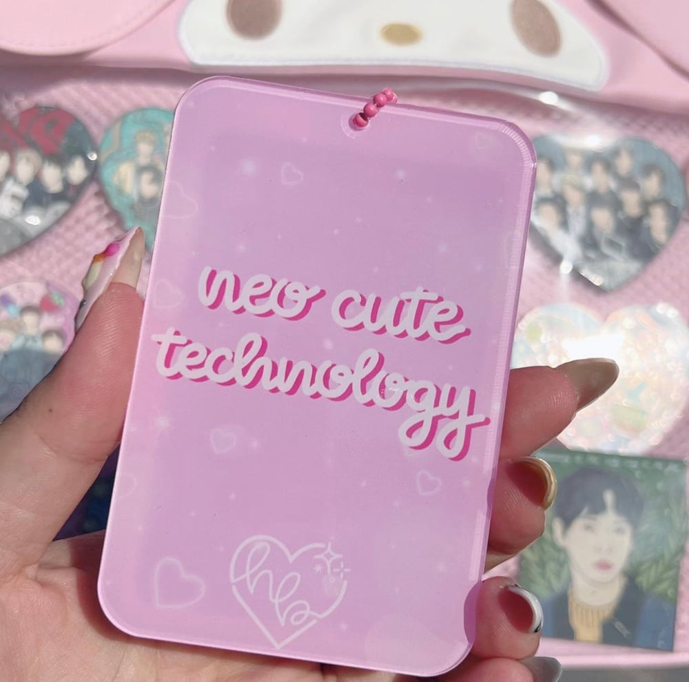 neo cute technology photocard holder