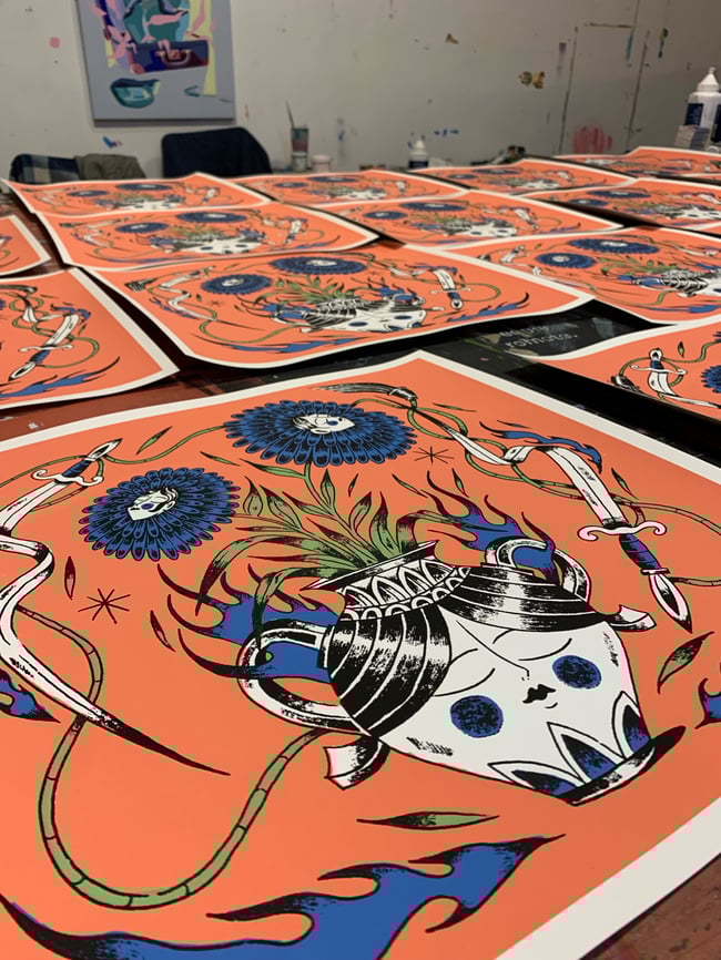 Sérigraphie Casa Mamy x Bouda 