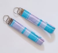 Cotton Candy Plaid Key Fob