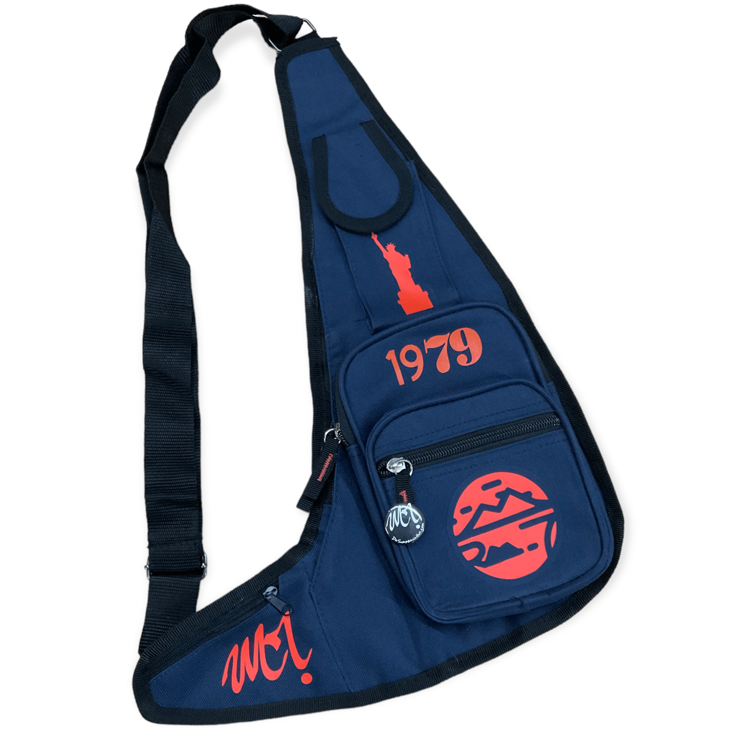 Image of Arctic Sling Bag (Navy/Orange)