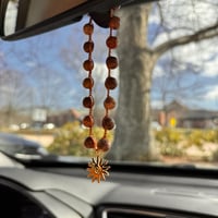 Image 2 of Soapstone Boho Sun Car Charm