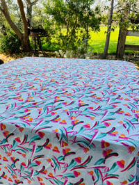 Image 2 of Tablecloth - Among The Gum Trees (Light Grey)