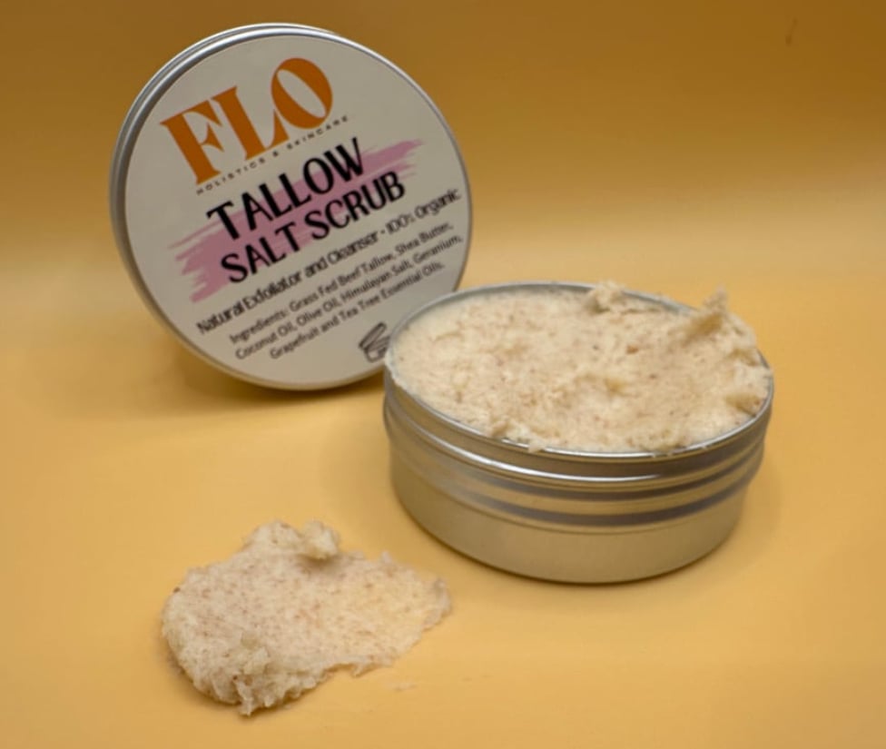 Image of Tallow Salt Scrub - Face and Body Exfoliator