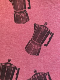 Image 5 of 'Coffee Break' Custom Upcycled Blockprint Tee