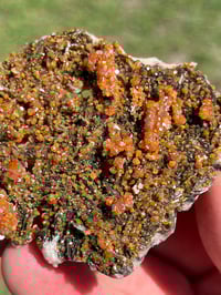 Image 8 of Vanadinite On Black Barite Specimen #2480