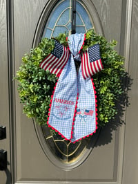 Image 1 of Patriotic Wreath Sash