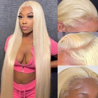 Image 3 of HD 613 13”4 RAW INDIAN STRAIGHT FRONTAL WIG