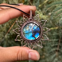 Image 2 of Large Sun&Moon/Moonflower Pendant 💙