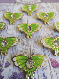 Image 2 of Fae Moth Hard Enamel pin