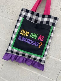 Image 5 of Bolsiña feita a man. RUMOROSAS vichy. Deseño exclusivo!