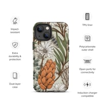 Image 17 of Art Nouveau Inspired Light and Airy Boho Floral Sketch Tough Case for iPhone®