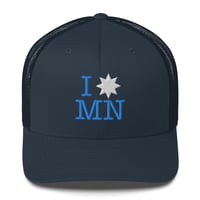 Image 2 of I [STAR] MN Trucker Cap (White Star)