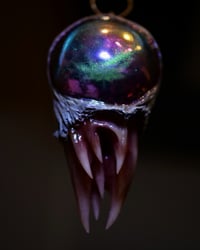 Image 5 of Chroma Fang Relic Pendant - 2" Handmade Color-Shift OOAK