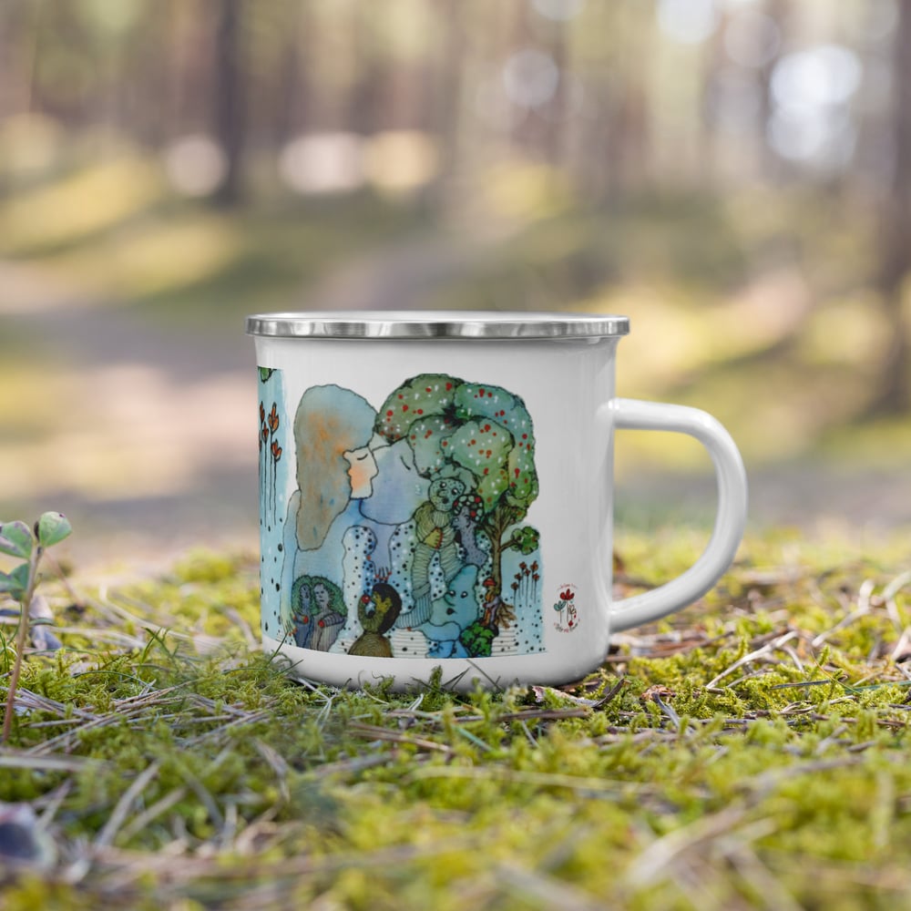 Image of "Two" Emaille Becher/ Enamel Mug 