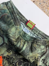 Image 4 of DYED REAL TREE HUGGING LOGO SWEATPANTS (XL/XXL)