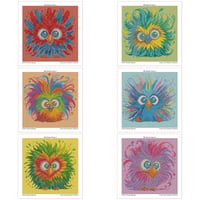 Image 3 of Crazy Cute Chirpers Mini Diamond Painting Kit by Theresa Raymer