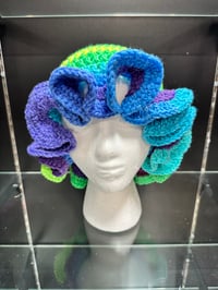 Image 1 of crochet bucket hat with wavy brim T