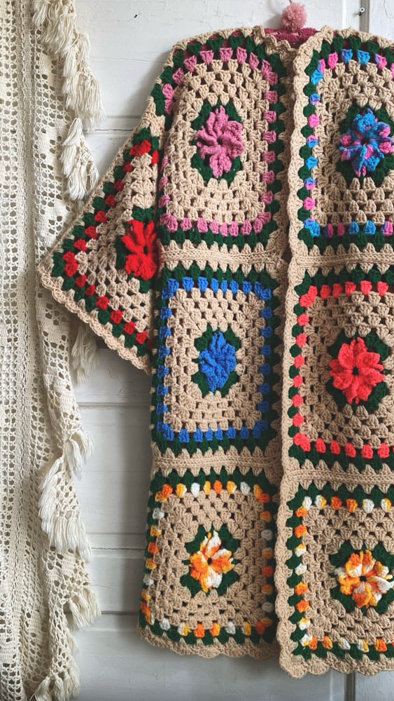 Image of Flower Garden Allotment Granny Sweater