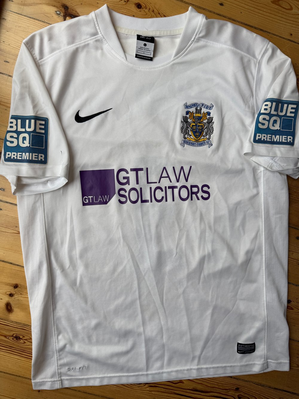 Match worn 2012/13 Nike away shirt