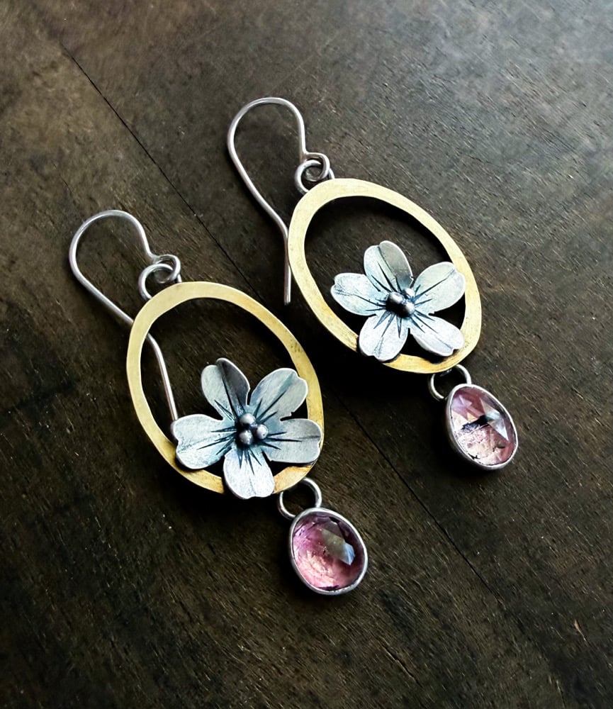 Image of Cherry Blossom Dangle Earrings