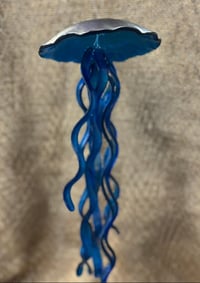 Image 1 of Deep Blue Sea Iridescent Jellyfish Windchimes 