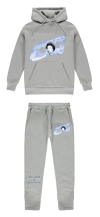 Image 1 of LIZZY ICE BLUE- GREY TRACKSUIT
