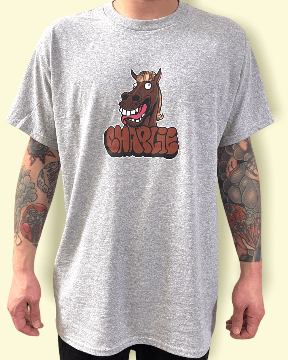 Image of  Logo  t-shirt :::  Grey heather 