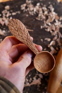 Image 2 of Falling Leaves.  Coffee Scoop 