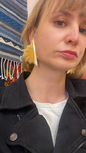 Image of Sun ray earrings 
