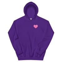 Image 9 of HOT GIRLS HAVE HEART HOODIE - HOT PINK
