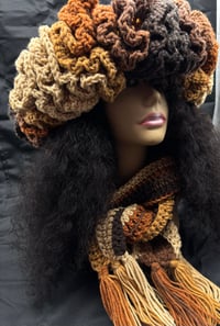 Image 5 of Brownie Ruffle Hat & Scarf Set 