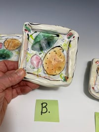 Image 4 of Small square plates with lemons 