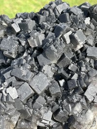 Image 17 of Double Sided Cubic Fluorite & Druzy Quartz #964