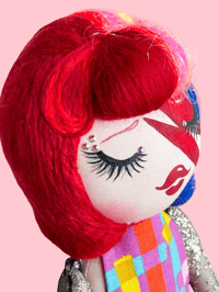 Image 4 of BOWIE INSPIRED MEDIUM ART DOLL 2
