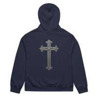 Image 12 of Oversized heavyweight hoodie (NO KING BUT JESUS)