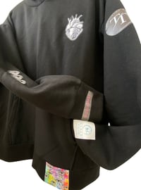 Image 5 of BLACK Heart Guy Hoodie  one size JP & RL collaboration  2021