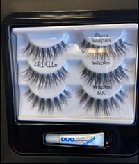 Image 2 of Ardell Wispies lookbook 3 pairs of eyelashes &1 Duo lash adhesive