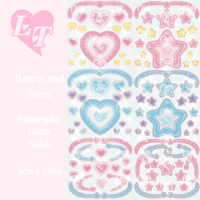 Image 1 of Stars/Hearts Sticker Sheet