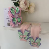 Image 1 of Pastel Bow and socks 