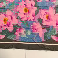 Image 15 of Hermès Cashmere Shawl  "Fleurs de Lotus" by Christiane Vauzelles 140cm