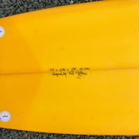 Image 3 of 7-0 Wasp Epoxy Yellow Resin Tint Surfboard 