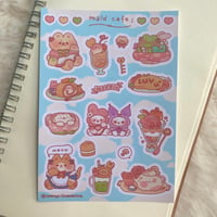 Image 1 of Maid Cafe Sticker Sheet
